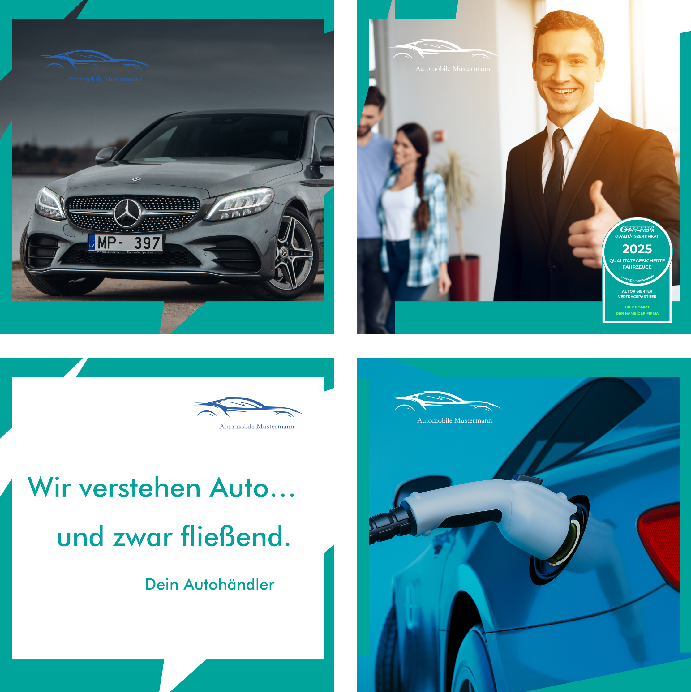Beispiel-Grafiken für Portale und Social Media im Corporate Design